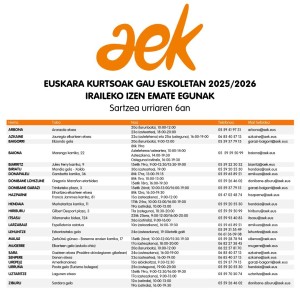 gau eskolen permanentziak