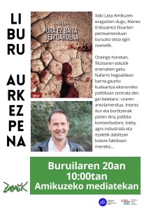 xabi lasa liburu aurkezpenaren afitxa