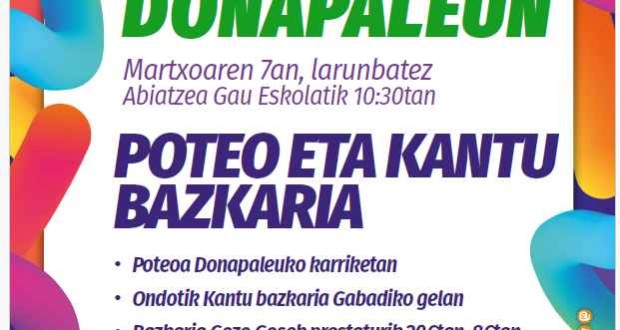 poteo ta kantu bazkaria